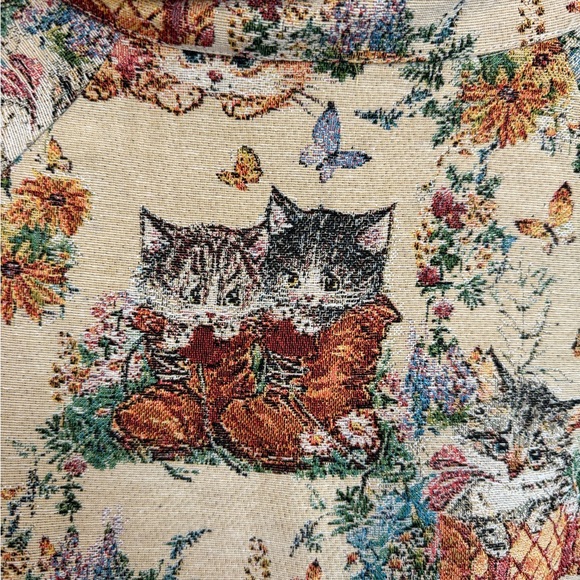 Cider Kitten Tapestry print fleece pullover size medium - Picture 6 of 8